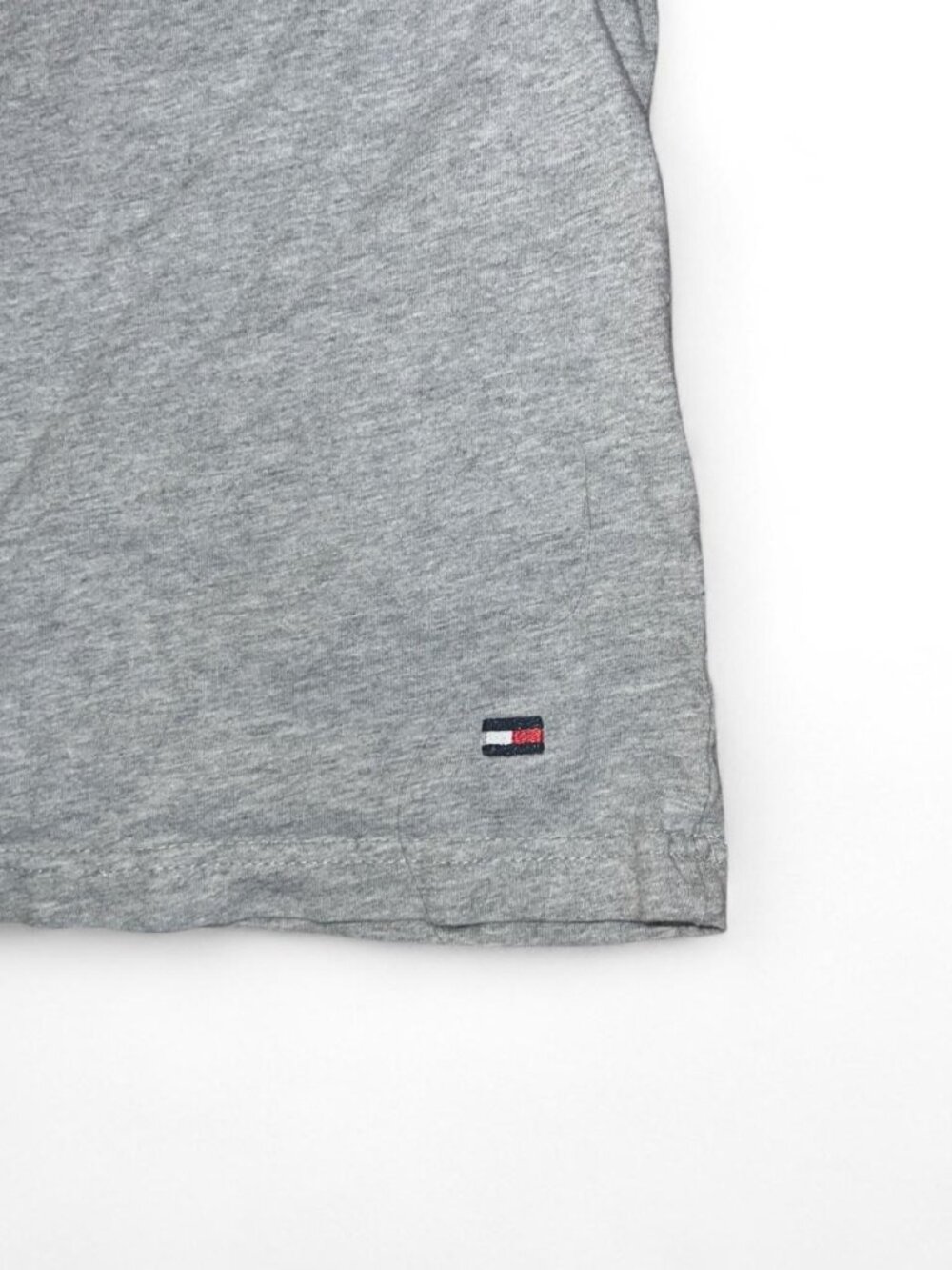 Tommy Hilfiger T-Shirt Women's Gray Cotton Logo Preppy Y2K M - Picture 3 of 4